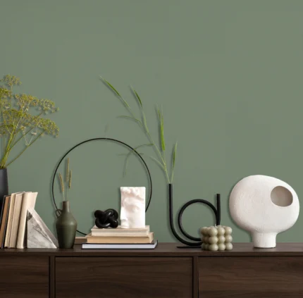 Green Embossed Wallpaper – Natural Elegance (24203-9)